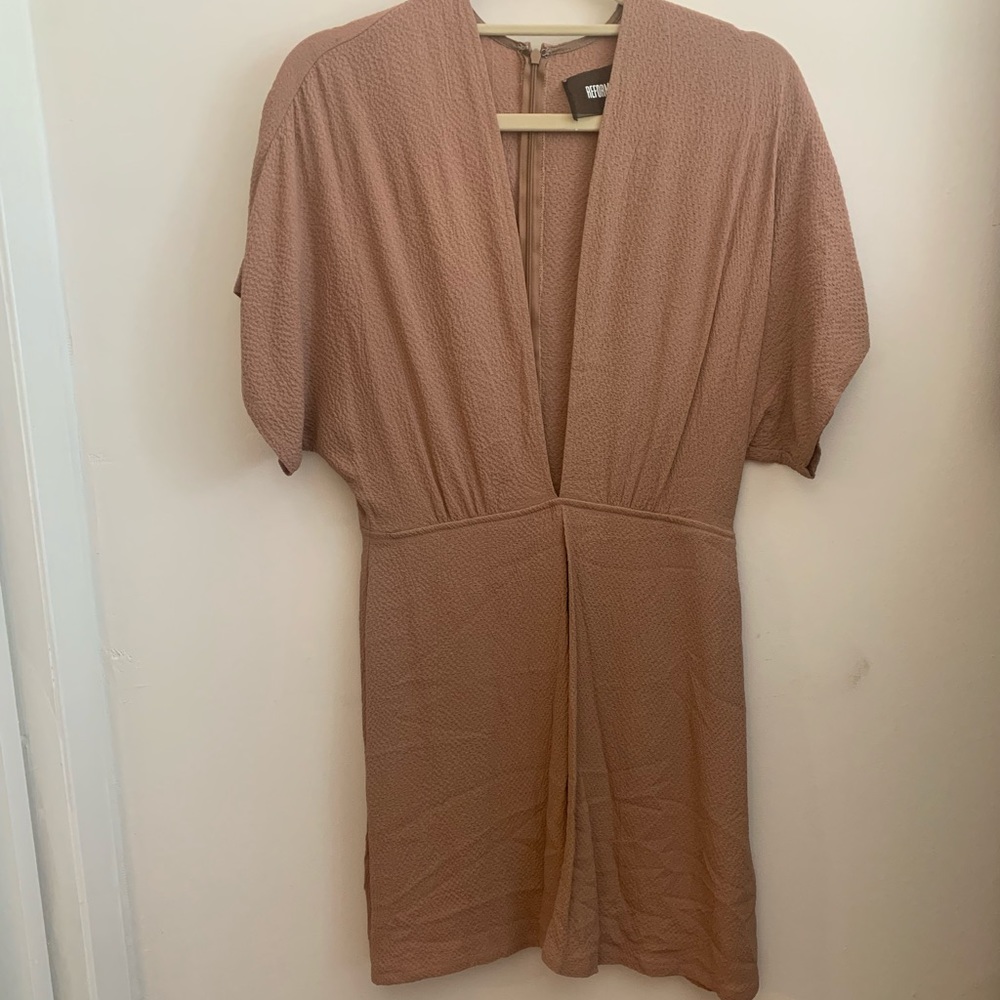 Reformation Plunge V-Neck Mini Dress